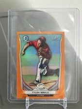 2014 Bowman Chrome Minis Tyler Mahle #117 Orange Refractor /10 RC