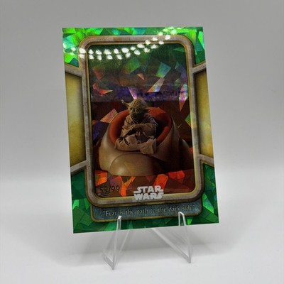 Topps '24 Star Wars Sapphire Green ''Fear is the path to the Dark Side'' /99 Match