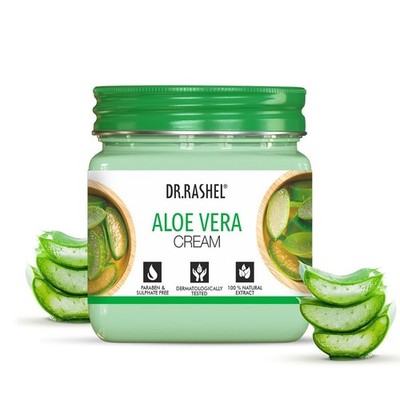 DR.RASHEL Aloe Vera Face And Body Cream 380 Ml Soft and Healthy Skin Repairing