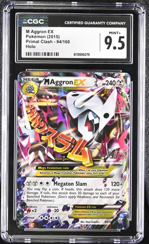 M Aggron-EX graded CGC 9.5 for sale on eBay