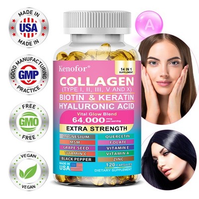 Collagen Supplements With Biotin Vitamins Improve Skin Nail Hair Joint Health