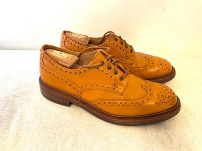 Trickers Acorn Leather Bourton Brogue Shoes size 9 Trickers