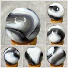 Alley Agate Co Oxblood Swirl Marble .61  NM  