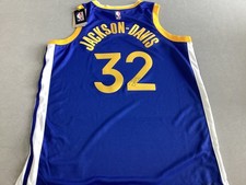 Golden State Warriors Trayce Jackson-Davis Autographed Swingman NBA Jersey-NEW