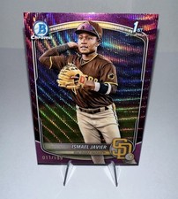 2025 Bowman - Chrome Prospects Ismael Javier #BCP-52 Fuchsia Refractor /199 (RC)