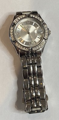 Guess Waterpro G75511M Silver Tone Quartz Analog Women's Watch 91661196485  | eBay