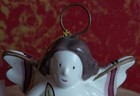 RUSS BERRIE Ceramic Hand-painted Messenger of Light LOVE Angel Bell Ornament NWT — photo 3