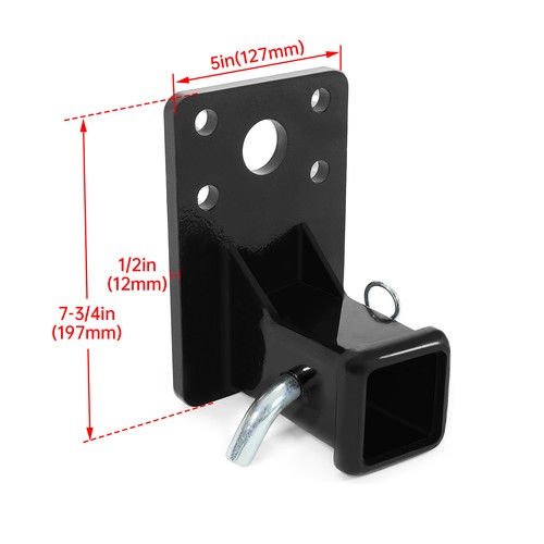 Fit For Hmmwv Humvee Military M998 M151A1 2'' Steel Receiver Hitch w/ Hitch Pin - Picture 2 of 17