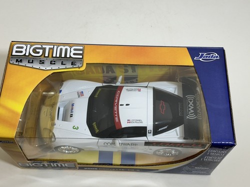 JADA BIGTIME MUSCLE BTM 2005 CHEVROLET CORVETTE C6-R WHITE 1:24 DIECAST #95 - Picture 3 of 6