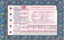 Reed Larson 2G Fight Match Penalty 1st P. Ticket Stub 2-8-1981 Canucks Red Wings