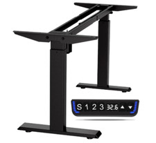 Electric Standing Computer Desk Frame Home Office Table Adjustable 43-55" W URS1