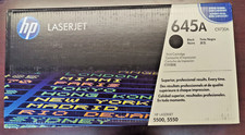 New Genuine HP 645A Black LaserJet Print Toner Cartridge C9730A Sealed!