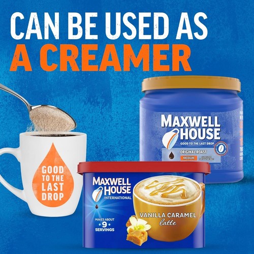 Maxwell House International Vanilla Caramel Latte stile caffè caffè istantaneo Beve - Foto 8 di 10