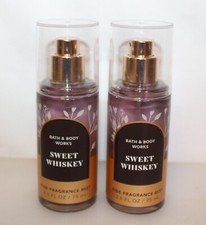 Bath  Body Works Sweet Whiskey Fine Fragrance Mist 2.5 Fl. Oz. Travel Size X2