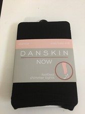 NEW GIRL'S SIZE 4-6 DANSKIN NOW SHIMMER FOOTless DANCE TIGHTS FITS 32-54 POUNDS