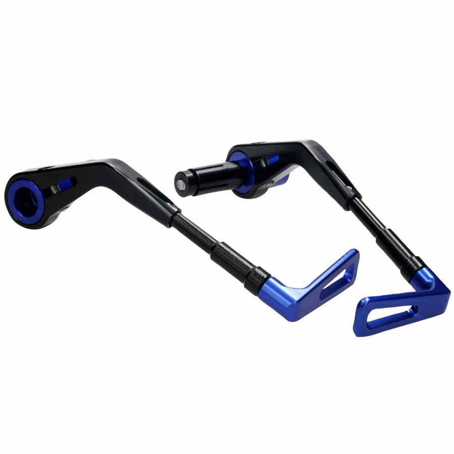 Protection levier de frein Voca Racing CNC alu noir et bleu guidon 14mm