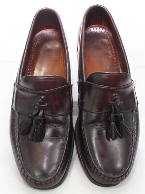 Allen Edmonds Stowe Walnut Brown 12 D Men Moc-Toe Tassel Loafers Allen Edmonds Mens Stowe Loafer Dress Shoes Brown Moc Toe  main image 2
