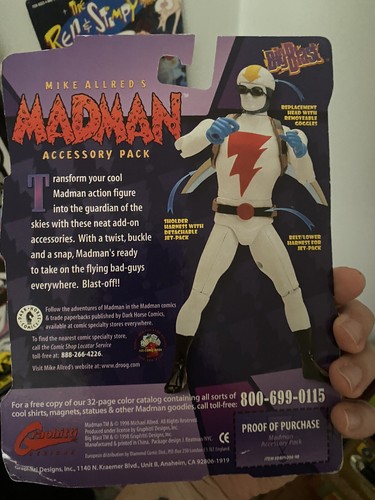 Vintage Big Blast Madman Accessory Pack - 1998 NIP - Picture 2 of 2