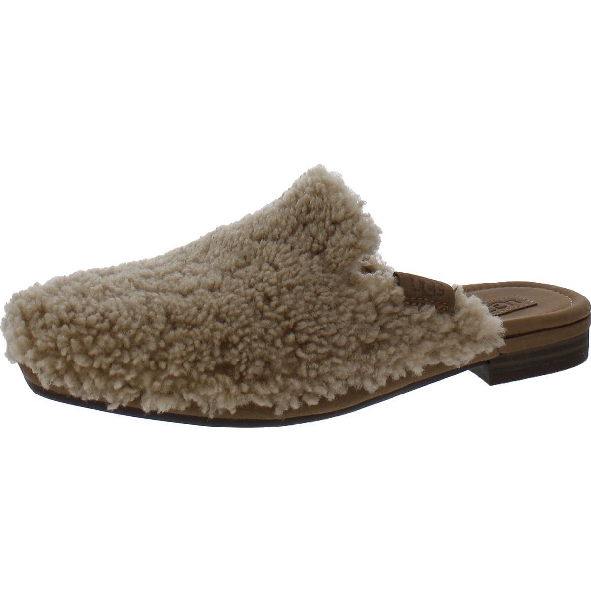 Женские мюли из овечьей шерсти Ugg Janaya Tan 6 Medium B M BHFO 0602 16690₽