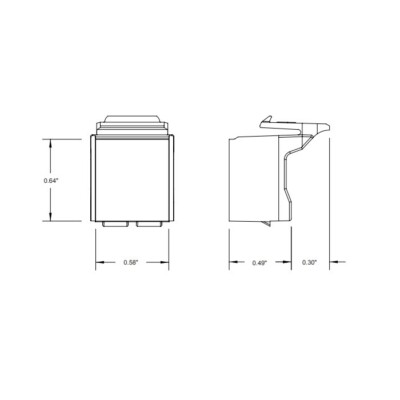 Leviton 41084-BW Blank Quickport Insert White (pack of 10) | eBay