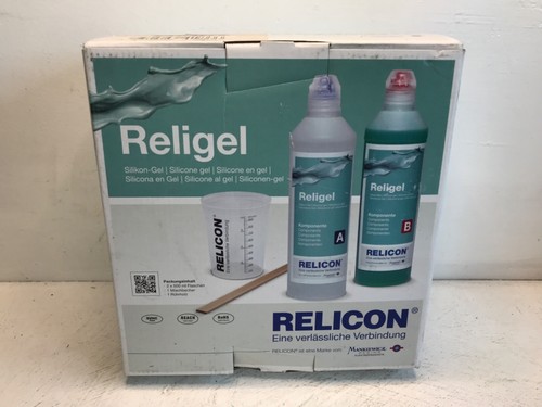 HELLERMANN Religel Relicon Silicone Gel (SI) transparent/green, 1000ml (106) - Picture 2 of 3