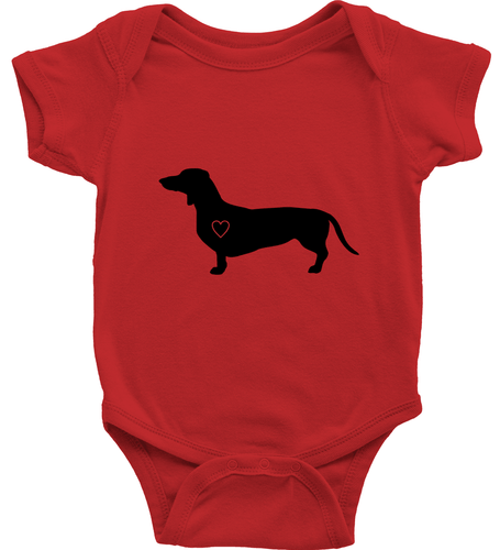 Dachshund Heart Dog Toddler Kids Youth Tee T-Shirt Infant Baby Bodysuit Clothes - Picture 11 of 36