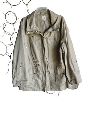 db Established 1962 women's Beige Drawstring Hoodie Jacket Size 2XL