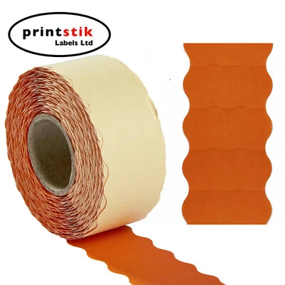 Orange Price Gun Etiketten 26x12mm CT4 verschiedene Mengen Lynx Puma Motex