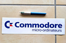 Autocollant ancien COMMODORE  64 PC ordinateur vintage jeux video informatique
