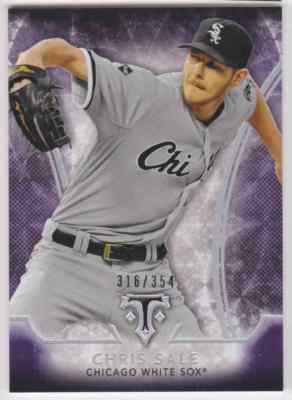 2015 TOPPS TRIPLE THREADS AMETHYST CHRIS SALE 316/354 CHICAGO WHITE SOX #7