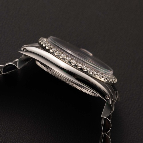 Rolex Datejust 6827 Diamond Bezel Watch 31mm Pink Mother of Pearl Dial, 1.30ct - Picture 4 of 9