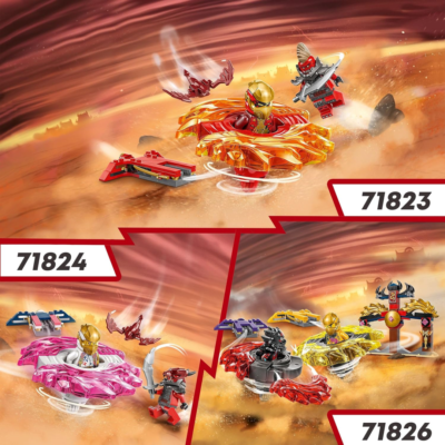 Lego Ninjago 71823 Kais Dragon Spinjitzu Spinner 2 Minifigures