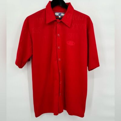 BTL Sport Techwear 2000 Beyond The Limit Vintage Logo Button Down size L EVC