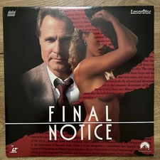 Final Notice 1989 Laserdisc Not DVD Thriller TV Movie Melody Anderson -Tested