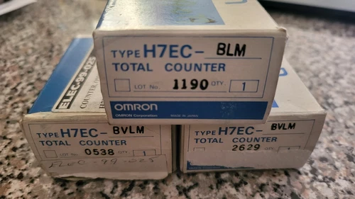 OMRON COUNTER TOTAL 3 PCS LOT (2x) H7EC-BVLM, (1) H7EC-BLM ***3PCS***