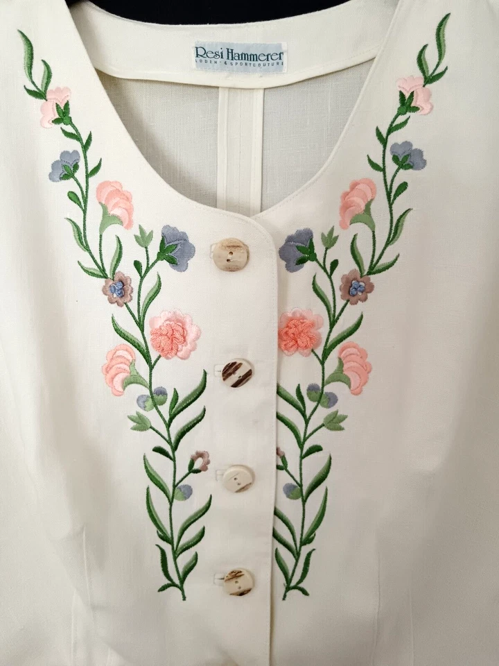 neuwertig Anzug RESI HAMMERER Made in Austria 100% Leinen Gr. 48- s. Maße unten! - Bild 3 von 4