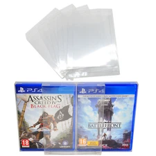 10x SONY PS3 PS4 CIB GAMES PLASTIC PROTECTIVE BOX PROTECTOR DISPLAY SLEEVE CASE