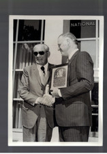 Vintage Original Bowie Kuhn Rube Marquard Baseball Hall of Fame 5x7 Photo PCBX3