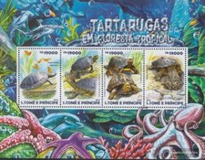 Sao Tome e Principe 6141-6144 Feuille miniature neuf avec gomme originale 2015 R