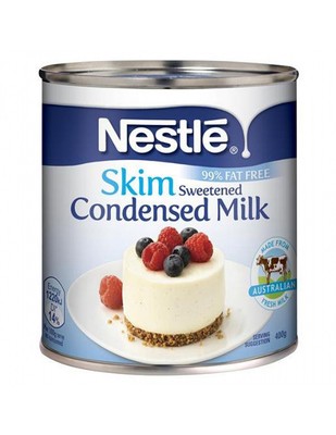 Nestle sweetened condensed Milk skim 99% fat free 400g (9300605121614)