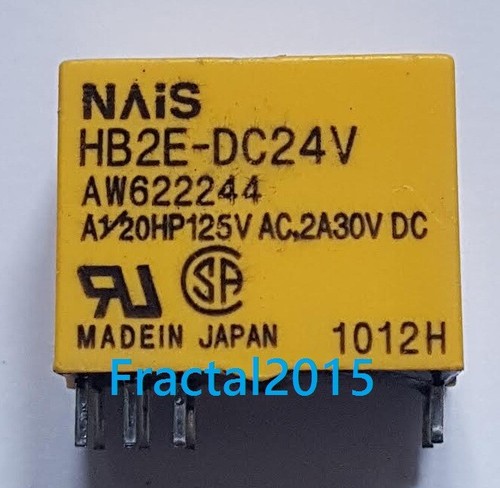 Tube NAIS HB2E-DC24V - Relais Ou Contacteur, Tension 24V DC, Neuf