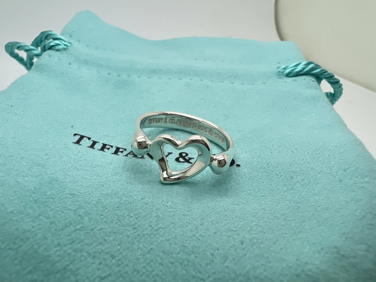 Tiffany heart ring on sale silver