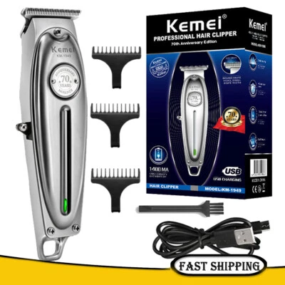 Kemei Hair Clippers Trimmer Mens Cordless Shaver Cutting Machine Beard KM-1949