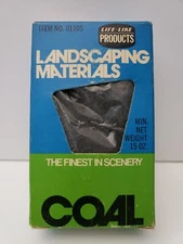 Life-Like Products 01105 Landscaping  Materials - COAL - 1 Box - Vintage NEW