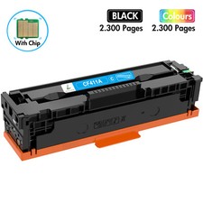 1 Pack CF411A For HP 410A Cyan Toner LaserJet Pro MFP M477fnw M477fdw M452nw