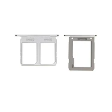 SIM microSD Card Tray Set Dual 2 Parts for Samsung Galaxy A9 Pro 2016 Silver