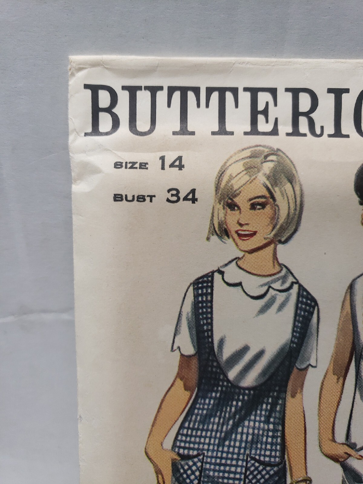 Jerchief Sewing Pattern Butterick #3500 Sz 14 Dress or Jumper Blouse & Kerchief ...