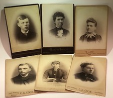 6 Antique Photographs Studio Ann Arbor, Martin Bros.