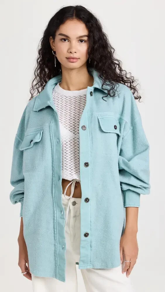 Free People We the Free Ruby Oversized Jacket Mountain Jubilee X2606 Size XS
