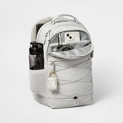 Silver backpack online